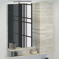 Comforty Зеркальный шкаф Верона 90 дуб белый